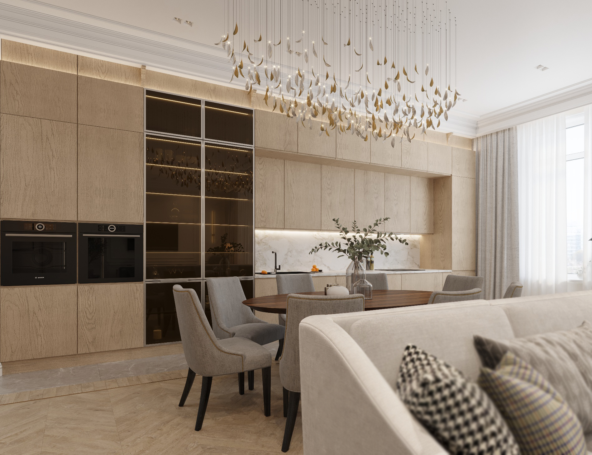 The project of the apartment in the residential complex “Riviera”
