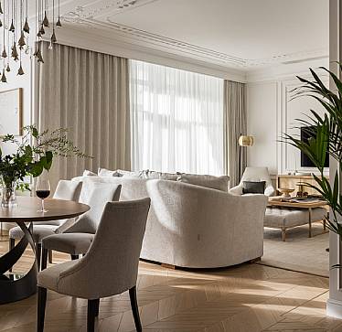 Дизайн-проект квартиры в КД «Riviera», г. Екатеринбург